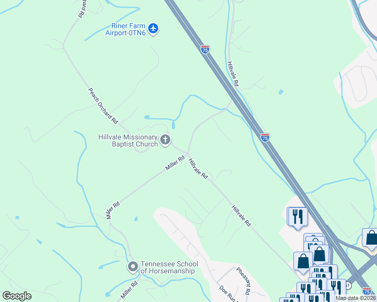 map of restaurants, bars, coffee shops, grocery stores, and more near 401 Hillvale Road in Clinton