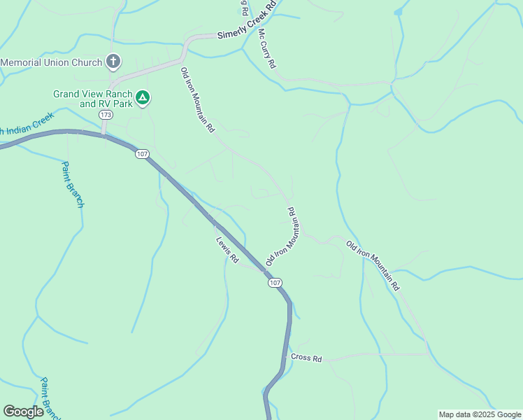 map of restaurants, bars, coffee shops, grocery stores, and more near 1015 Old Iron Mountain Road in Unicoi