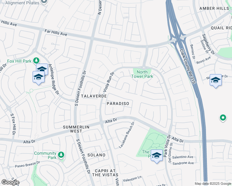 map of restaurants, bars, coffee shops, grocery stores, and more near 11544 White Cliffs Avenue in Las Vegas