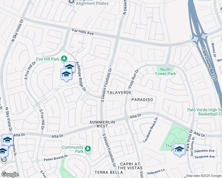 map of restaurants, bars, coffee shops, grocery stores, and more near 336 Corsicana Street in Las Vegas