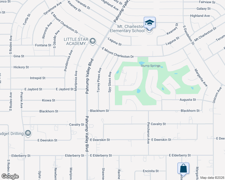 map of restaurants, bars, coffee shops, grocery stores, and more near 3001 Spy Glass Avenue in Pahrump