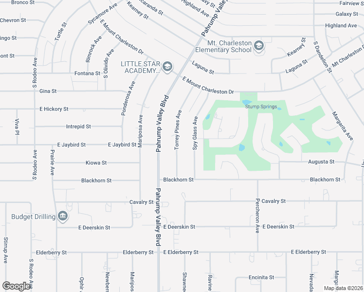 map of restaurants, bars, coffee shops, grocery stores, and more near 3001 Torrey Pines Avenue in Pahrump