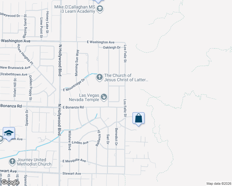 map of restaurants, bars, coffee shops, grocery stores, and more near 835 Market Crest Drive in Las Vegas