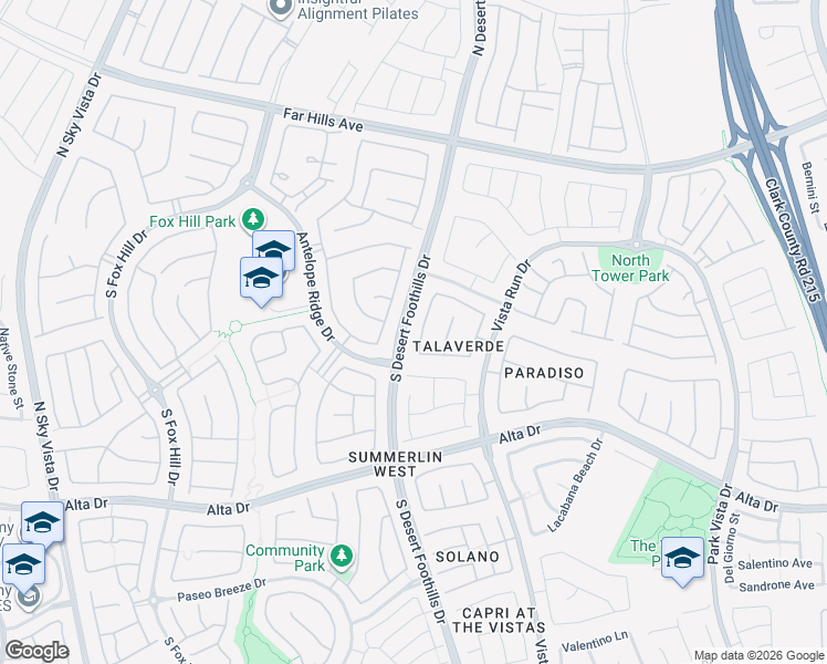 map of restaurants, bars, coffee shops, grocery stores, and more near 337 Corsicana Street in Las Vegas