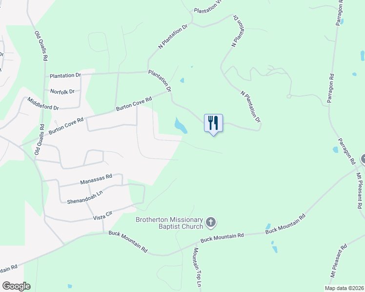 map of restaurants, bars, coffee shops, grocery stores, and more near 465 S Plantation Dr in Cookeville