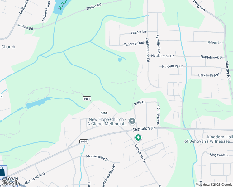 map of restaurants, bars, coffee shops, grocery stores, and more near 2790 Ann Lane in Winston-Salem