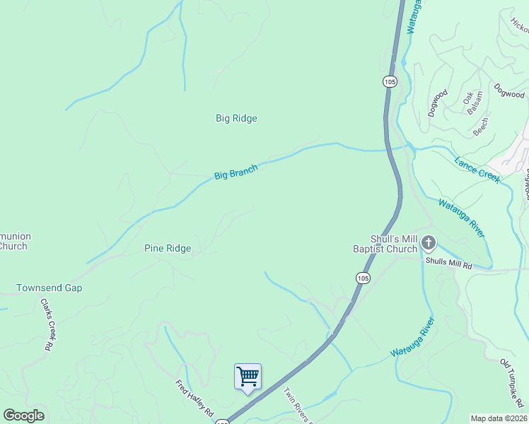 map of restaurants, bars, coffee shops, grocery stores, and more near 261 Pleasant Valley Rd in Banner Elk