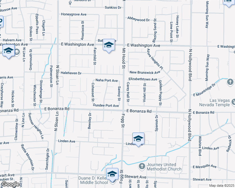 map of restaurants, bars, coffee shops, grocery stores, and more near 868 Samoy Street in Las Vegas