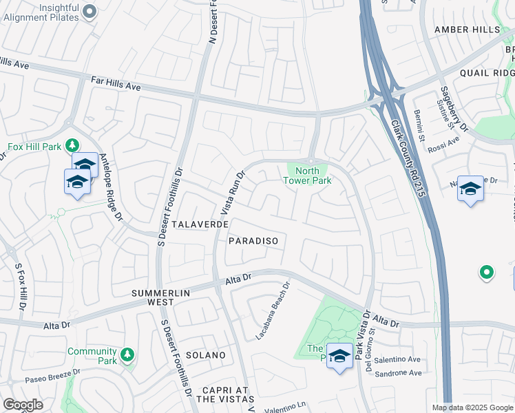 map of restaurants, bars, coffee shops, grocery stores, and more near 11544 White Cliffs Avenue in Las Vegas