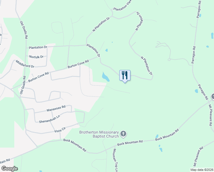 map of restaurants, bars, coffee shops, grocery stores, and more near 465 South Plantation Drive in Cookeville