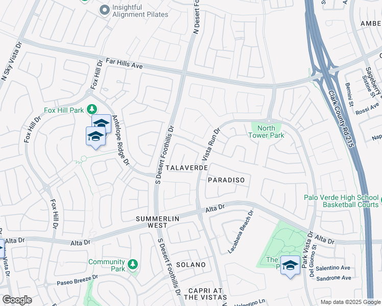 map of restaurants, bars, coffee shops, grocery stores, and more near 11741 Stonewall Springs Avenue in Las Vegas