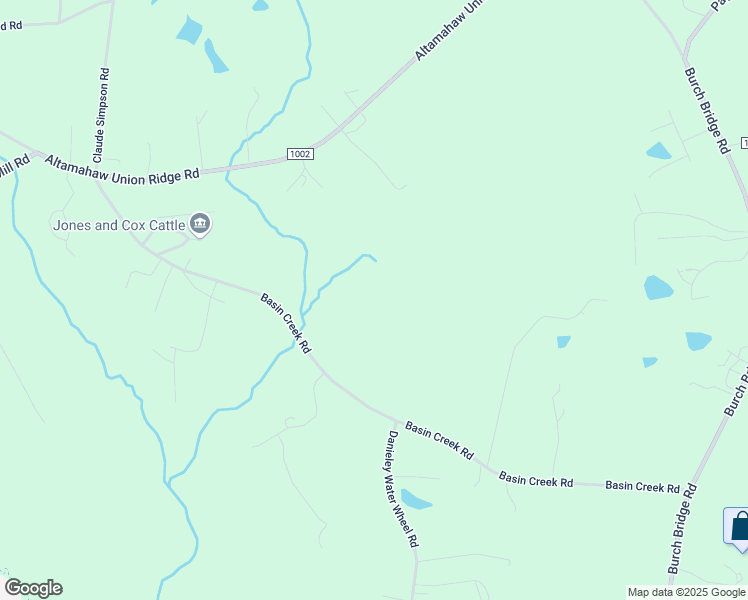 map of restaurants, bars, coffee shops, grocery stores, and more near 2110 Basin Creek Road in Burlington