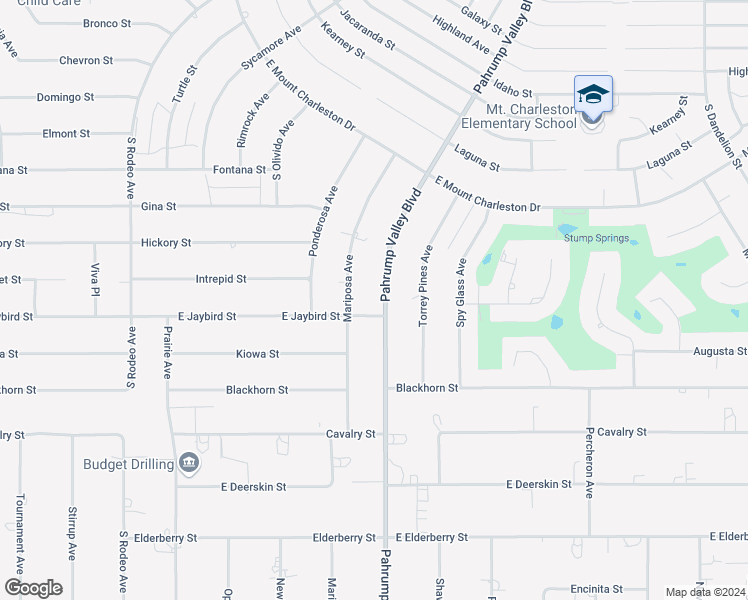 map of restaurants, bars, coffee shops, grocery stores, and more near 2960 Pahrump Valley Boulevard in Pahrump