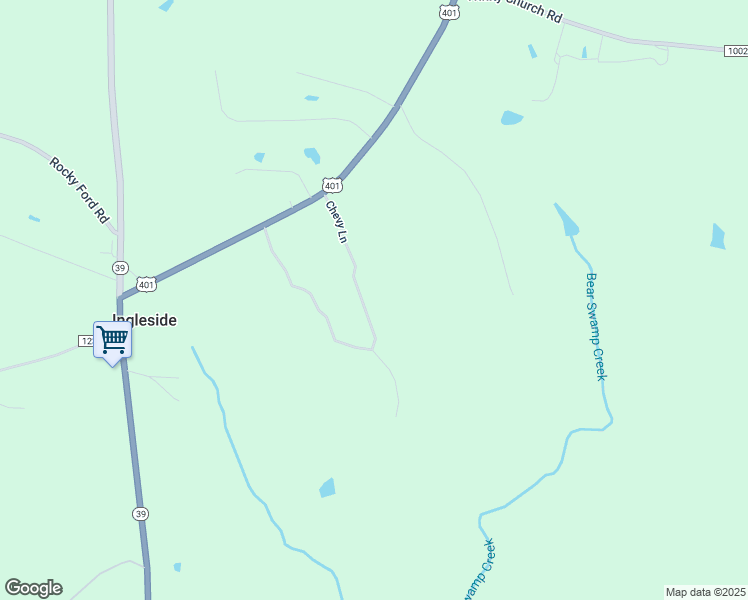 map of restaurants, bars, coffee shops, grocery stores, and more near 155 Chevy Lane in Louisburg
