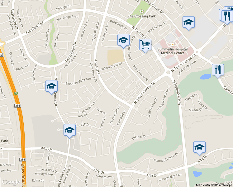map of restaurants, bars, coffee shops, grocery stores, and more near 10524 Narra Place in Las Vegas