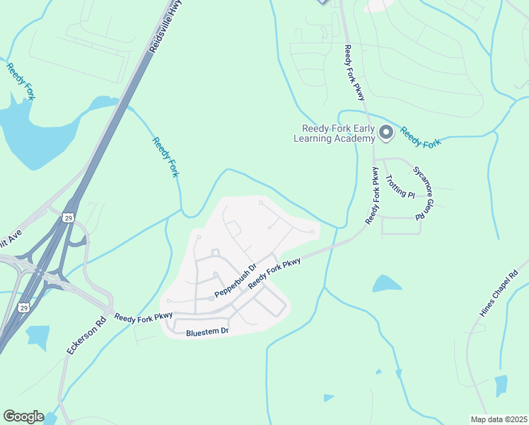 map of restaurants, bars, coffee shops, grocery stores, and more near 6107 Boxelder Cove in Greensboro