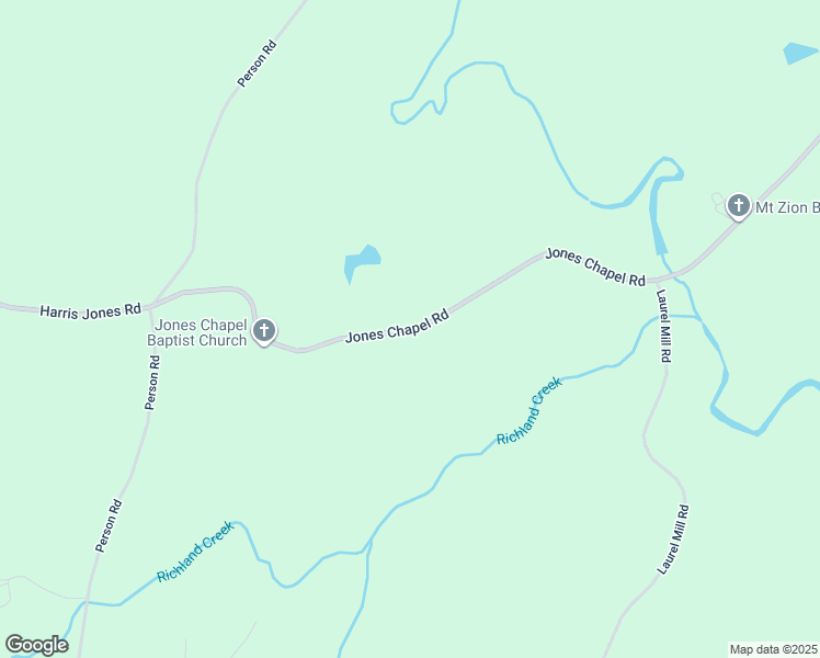 map of restaurants, bars, coffee shops, grocery stores, and more near Jones Chapel Road in Franklin County