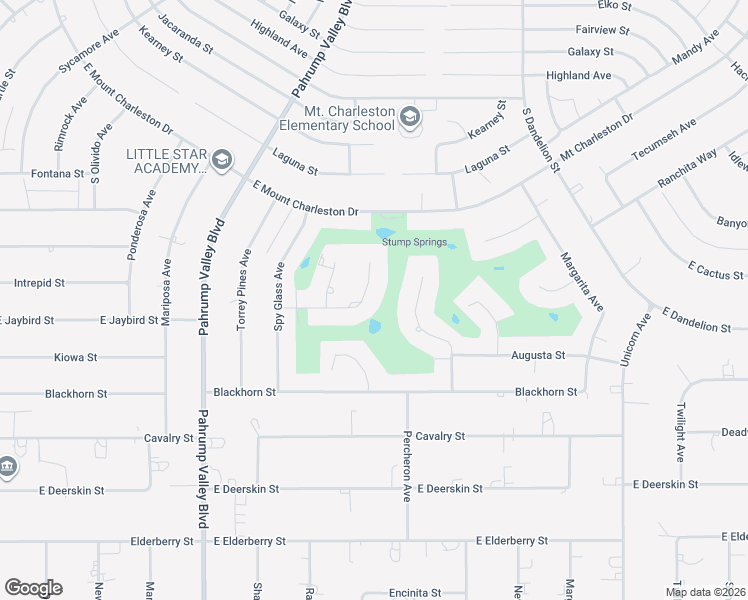 map of restaurants, bars, coffee shops, grocery stores, and more near 1401 Eldorado Way in Pahrump