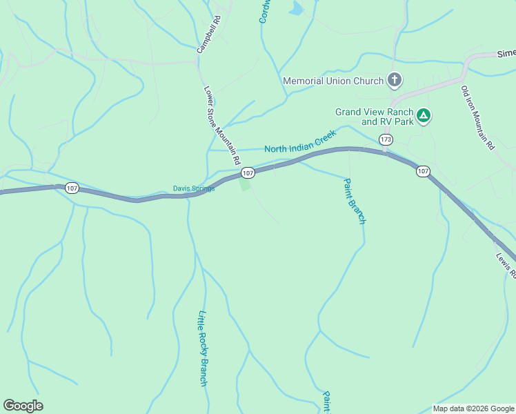 map of restaurants, bars, coffee shops, grocery stores, and more near 522 Deer Haven Road in Unicoi