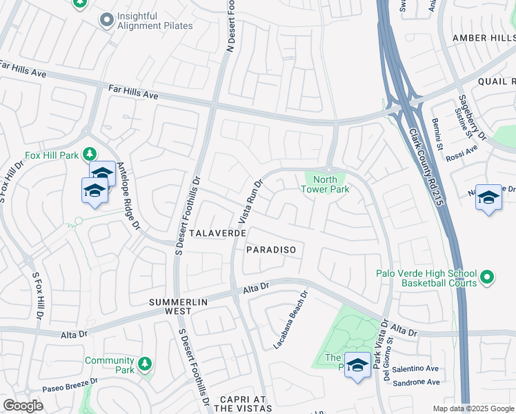 map of restaurants, bars, coffee shops, grocery stores, and more near 11554 Trevi Fountain Avenue in Las Vegas