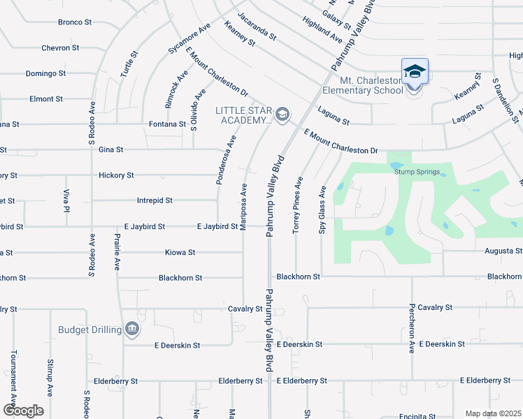 map of restaurants, bars, coffee shops, grocery stores, and more near 2940 Pahrump Valley Boulevard in Pahrump