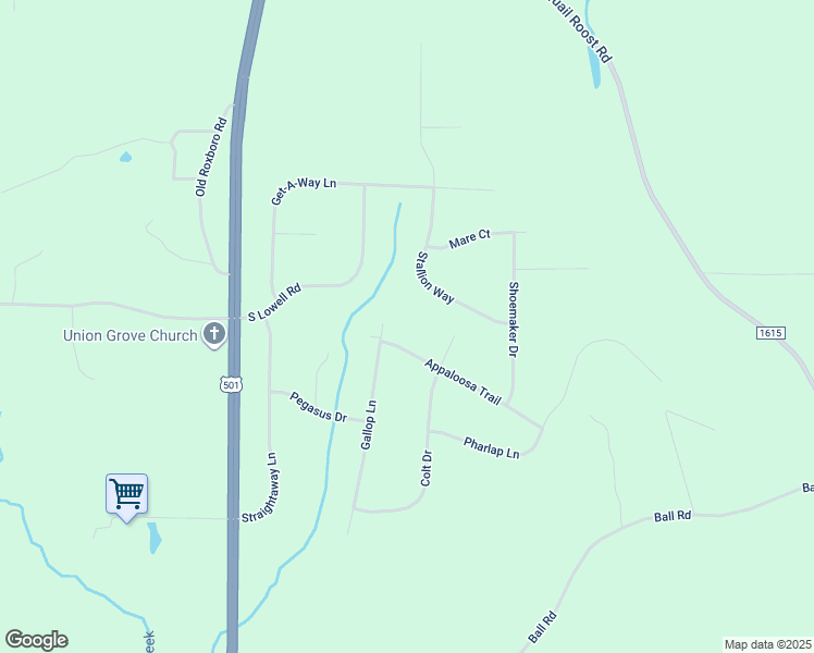 map of restaurants, bars, coffee shops, grocery stores, and more near 303 Appaloosa Trail in Bahama