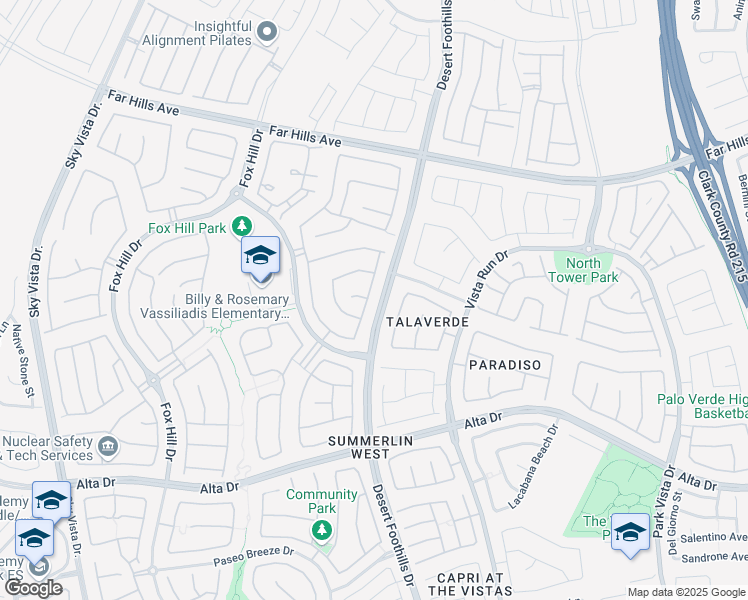 map of restaurants, bars, coffee shops, grocery stores, and more near 324 Molinetto Street in Las Vegas