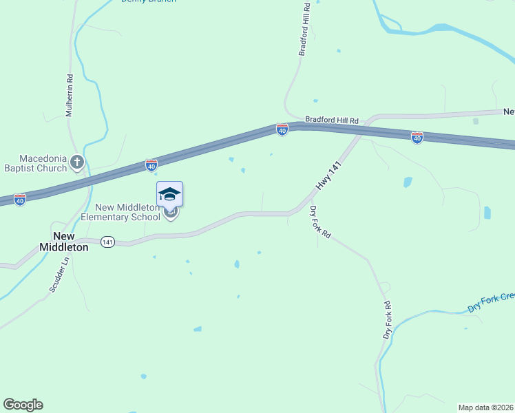 map of restaurants, bars, coffee shops, grocery stores, and more near 370 New Middleton Highway in Gordonsville