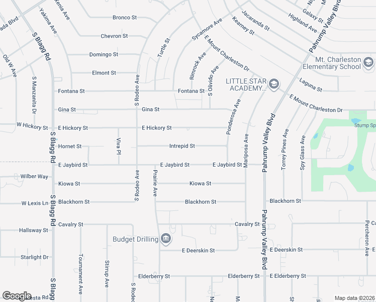 map of restaurants, bars, coffee shops, grocery stores, and more near 620 Intrepid Street in Pahrump