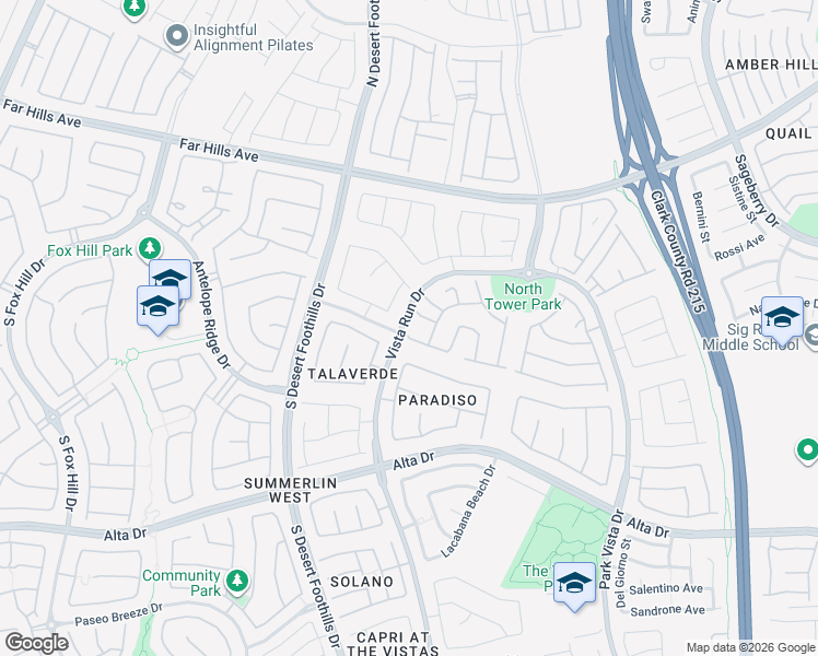 map of restaurants, bars, coffee shops, grocery stores, and more near 11558 Trevi Fountain Avenue in Las Vegas