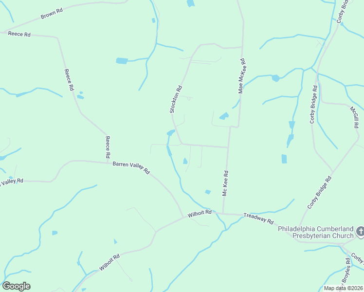 map of restaurants, bars, coffee shops, grocery stores, and more near 151 Stockton Road in Chuckey