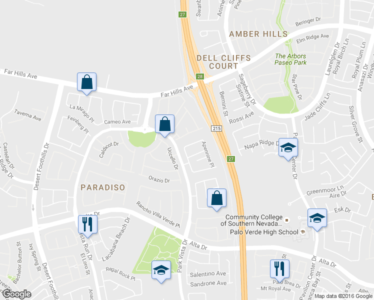 map of restaurants, bars, coffee shops, grocery stores, and more near 11253 Revelry Lane in Las Vegas