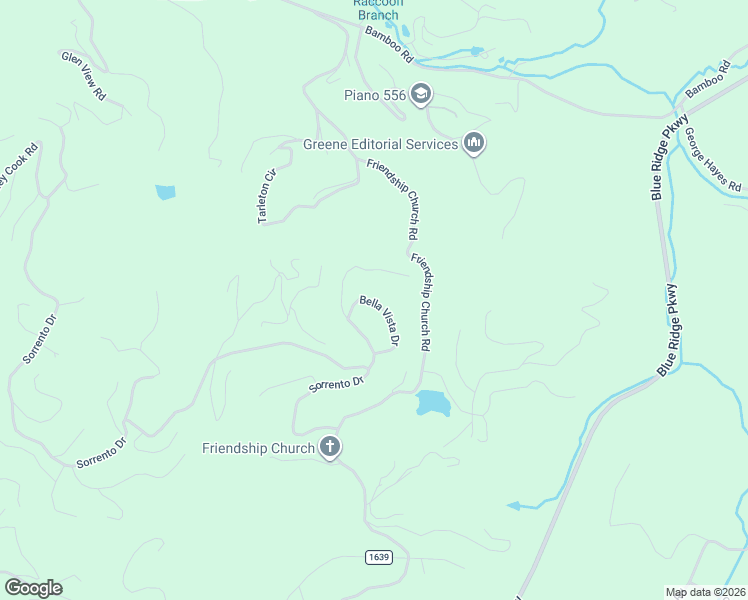 map of restaurants, bars, coffee shops, grocery stores, and more near 288 Bella Vista Drive in Boone