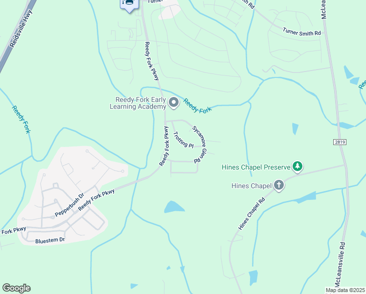 map of restaurants, bars, coffee shops, grocery stores, and more near 6119 Trotting Place in Greensboro