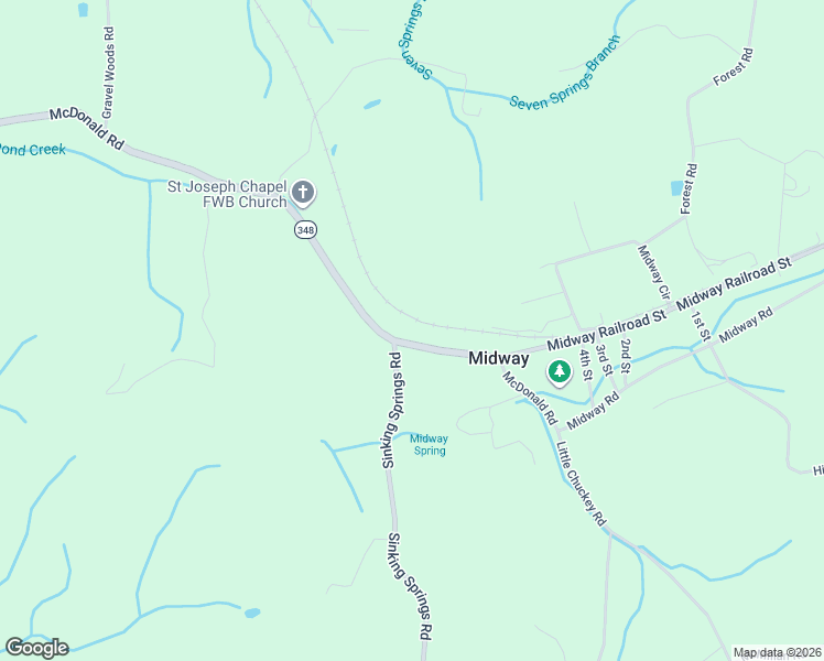 map of restaurants, bars, coffee shops, grocery stores, and more near 202-398 State Highway 348 in Greene