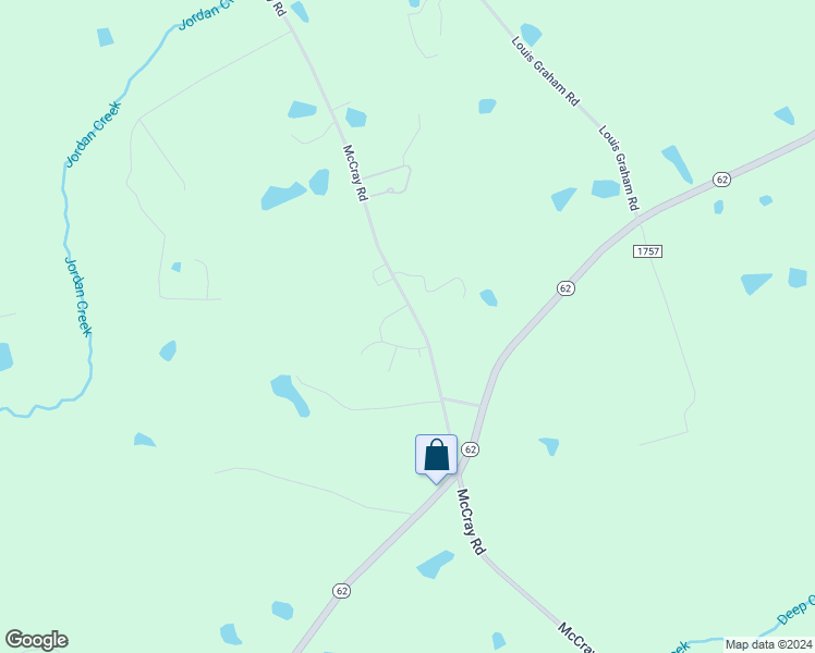 map of restaurants, bars, coffee shops, grocery stores, and more near 719 McCray Road in Burlington