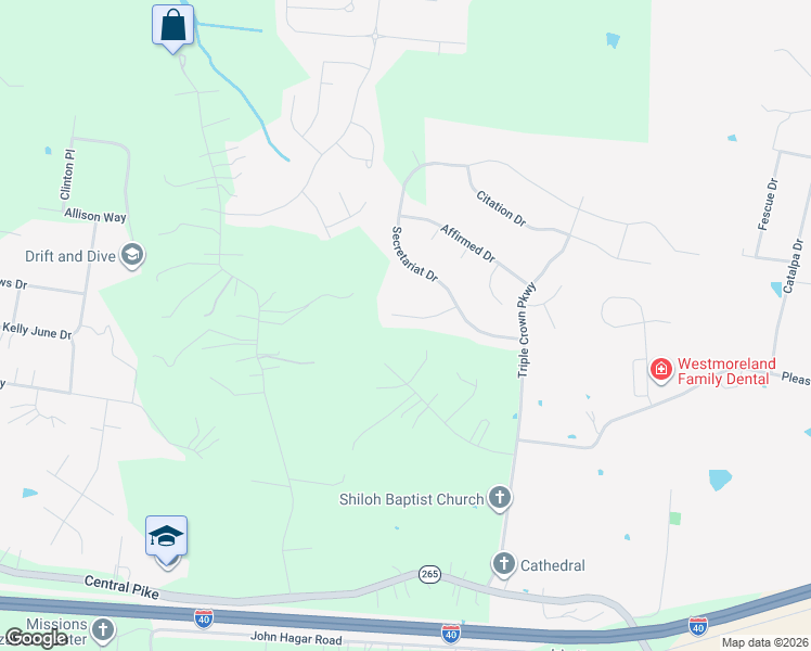 map of restaurants, bars, coffee shops, grocery stores, and more near 4011 Omaha Ct in Mt Juliet