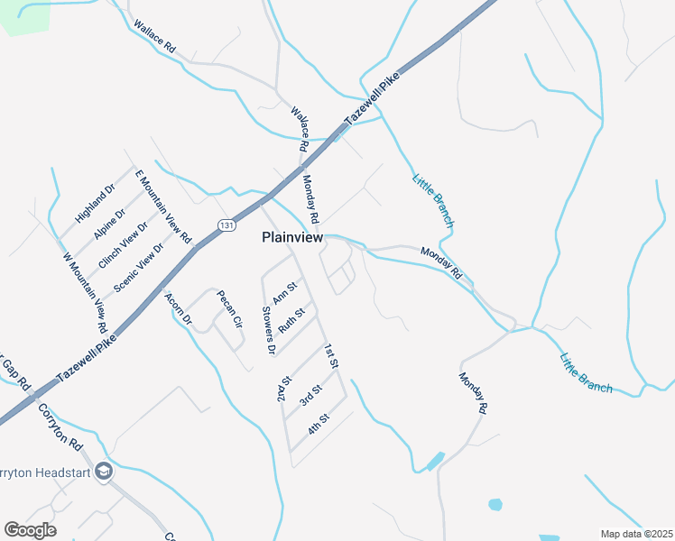 map of restaurants, bars, coffee shops, grocery stores, and more near 220 M0nday Road P61 in Corryton