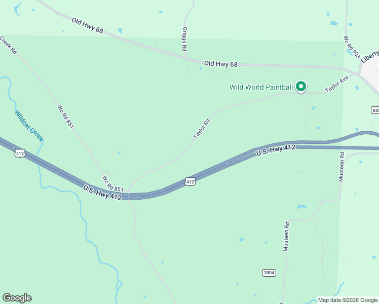 map of restaurants, bars, coffee shops, grocery stores, and more near 14290 Wc Road 852 in Springdale