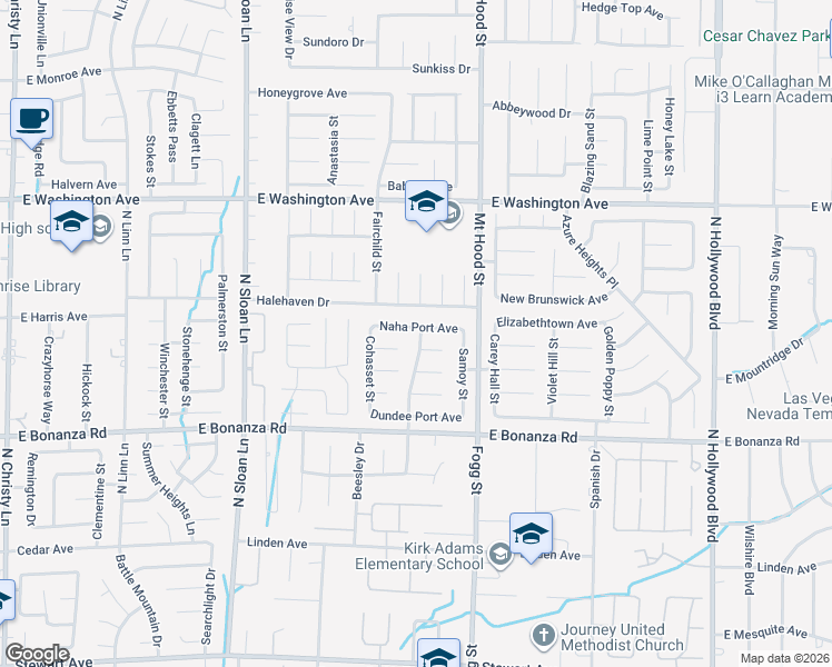 map of restaurants, bars, coffee shops, grocery stores, and more near 6158 Isthmus Circle in Las Vegas