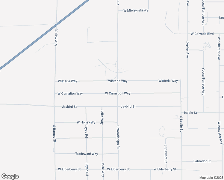 map of restaurants, bars, coffee shops, grocery stores, and more near 2550 West Carnation Way in Pahrump