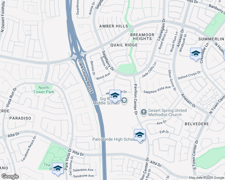 map of restaurants, bars, coffee shops, grocery stores, and more near 11004 Napa Ridge Drive in Las Vegas