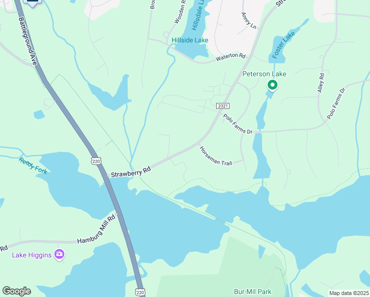 map of restaurants, bars, coffee shops, grocery stores, and more near 7169 Strawberry Road in Summerfield