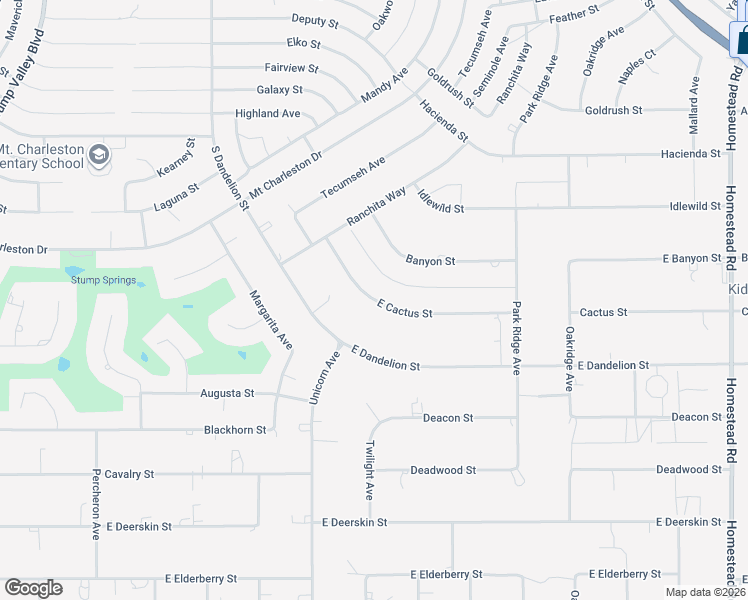 map of restaurants, bars, coffee shops, grocery stores, and more near 2241 East Cactus Street in Pahrump