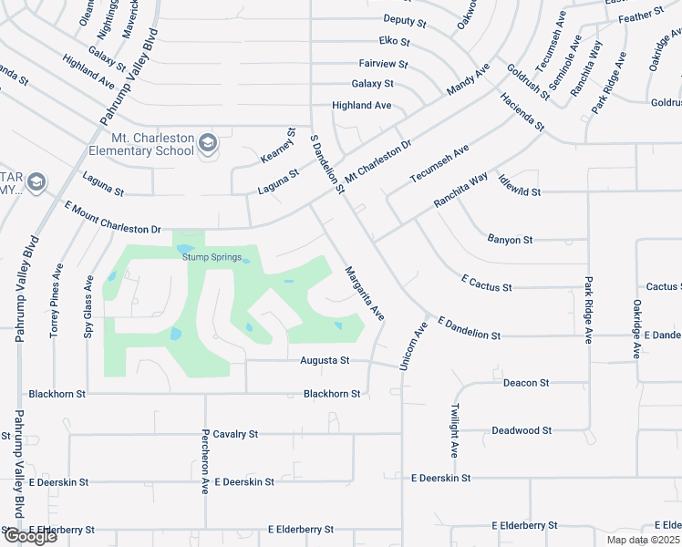 map of restaurants, bars, coffee shops, grocery stores, and more near 2870 Margarita Avenue in Pahrump
