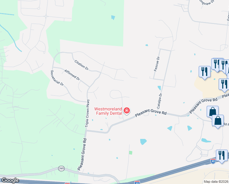 map of restaurants, bars, coffee shops, grocery stores, and more near 5120 Citation Court in Mt. Juliet