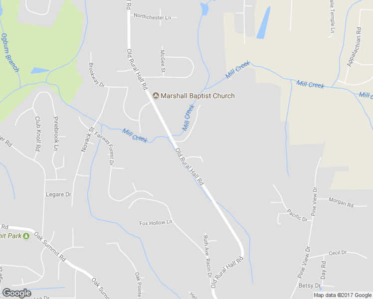 map of restaurants, bars, coffee shops, grocery stores, and more near 5665 Old Rural Hall Road in Winston-Salem