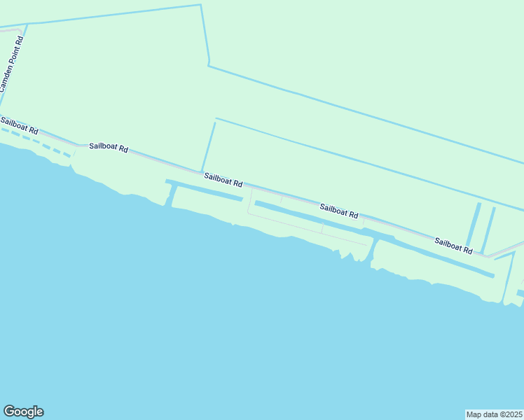 map of restaurants, bars, coffee shops, grocery stores, and more near 223 Sailboat Road in Camden