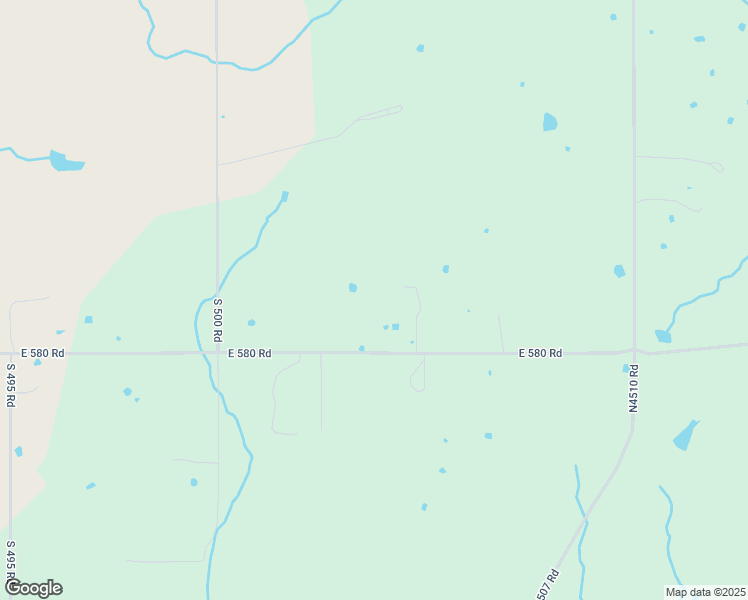 map of restaurants, bars, coffee shops, grocery stores, and more near 1370 East 580 Road in Rose