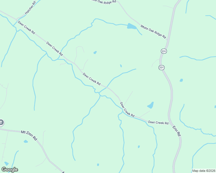 map of restaurants, bars, coffee shops, grocery stores, and more near 3616 Deer Creek Road in McEwen